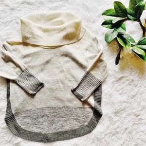 Kim Rogers NWOT Colorblock Cowlneck Sweater